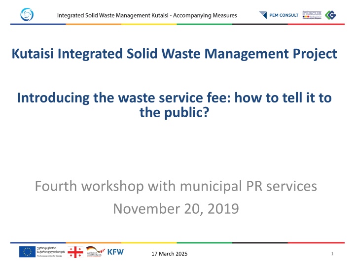 kutaisi integrated solid waste management project n.w