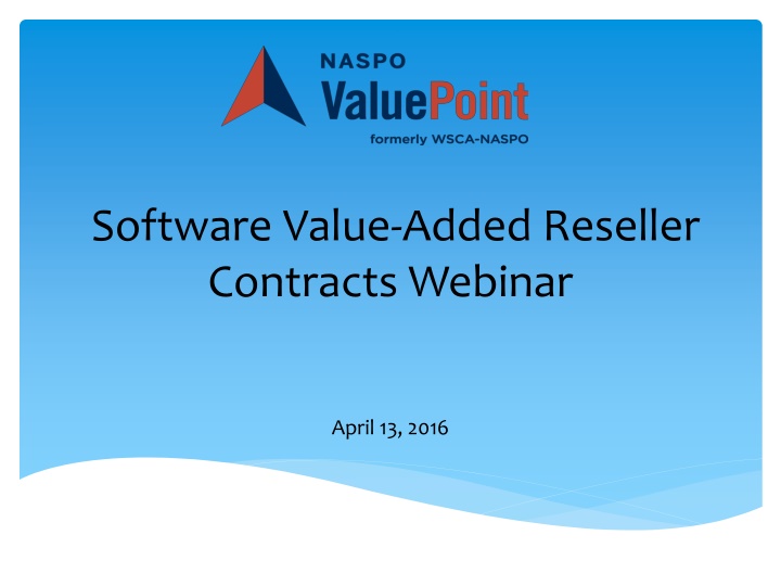 software value added reseller contracts webinar n.w