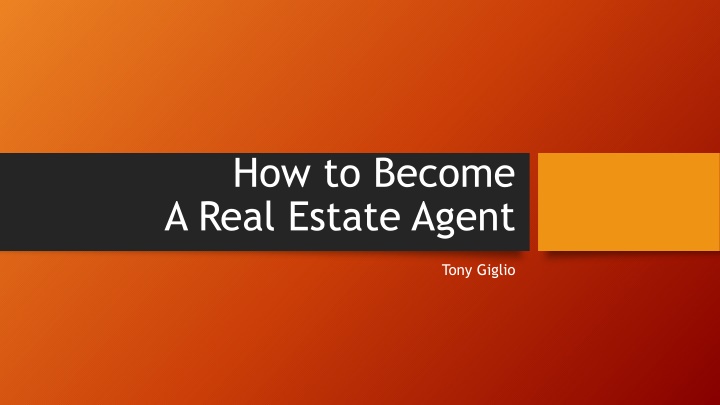 how to become a real estate agent n.w