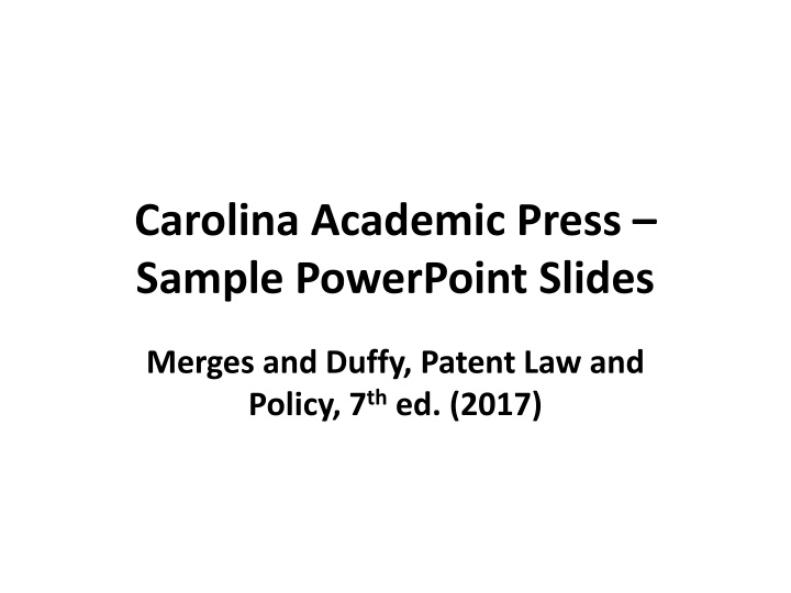 carolina academic press sample powerpoint slides n.w