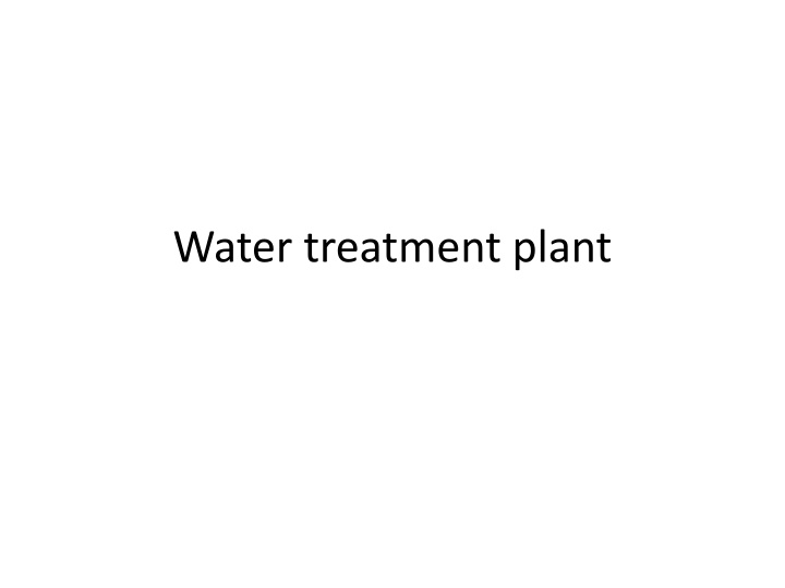 water treatment plant n.w