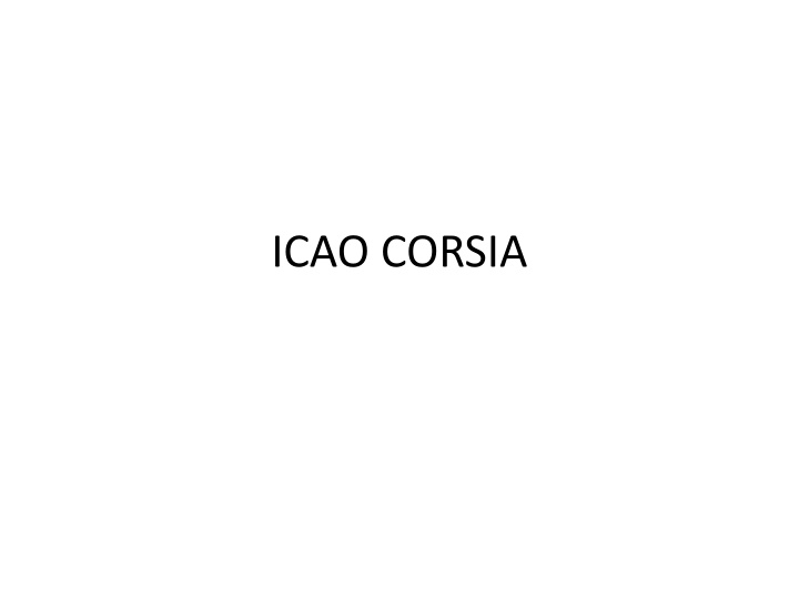 icao corsia n.w