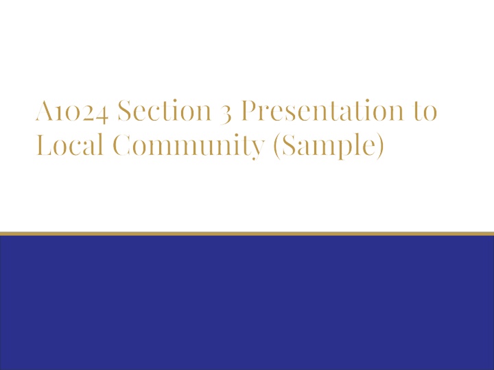 a1024 section 3 presentation to local community n.w