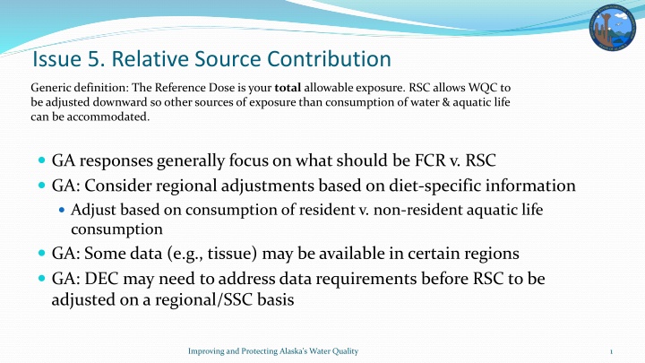 issue 5 relative source contribution n.w