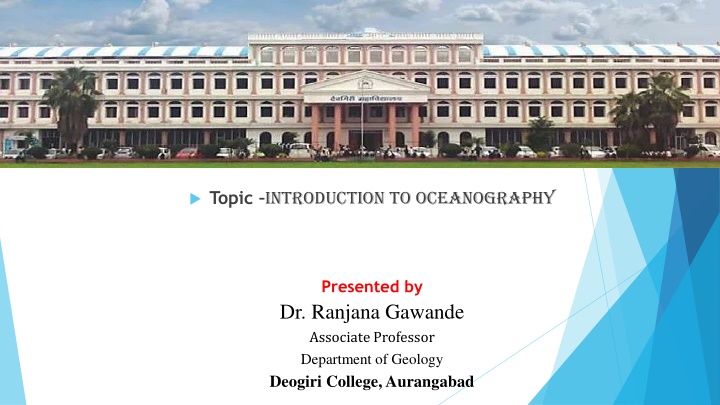 topic introduction to oceanography n.w
