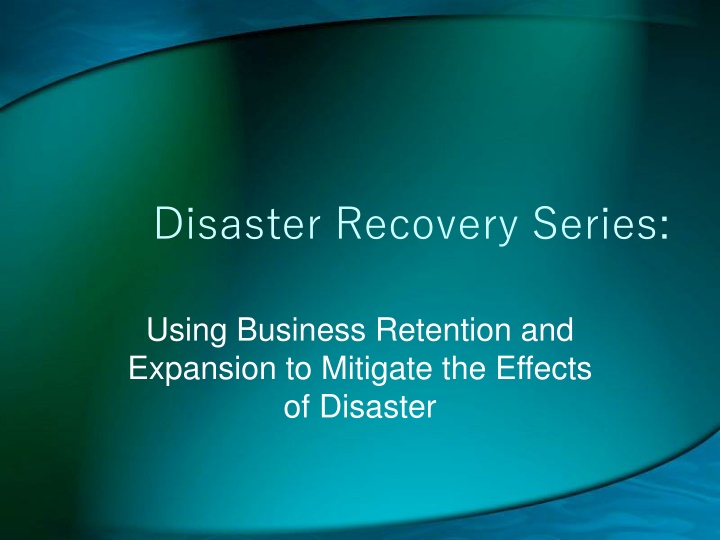 disaster recovery series n.w