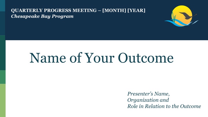quarterly progress meeting month year chesapeake n.w