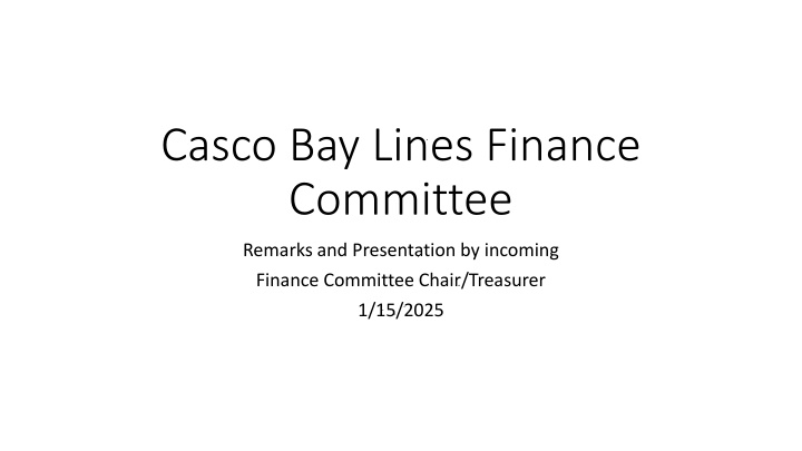 casco bay lines finance committee n.w