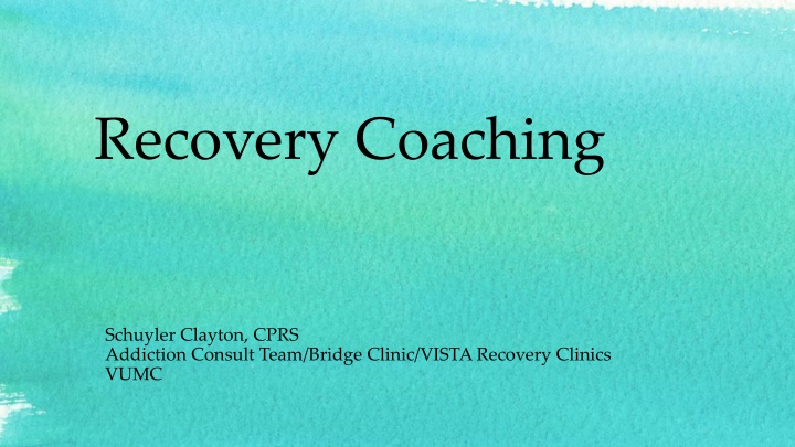 recovery coaching n.w