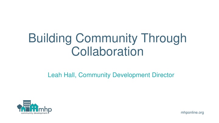 building community through collaboration n.w