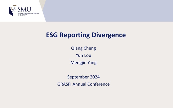 esg reporting divergence n.w
