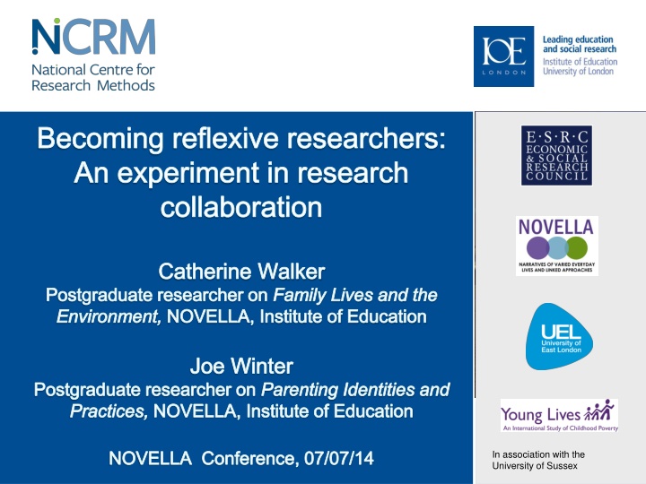 becoming reflexive researchers an experiment n.w