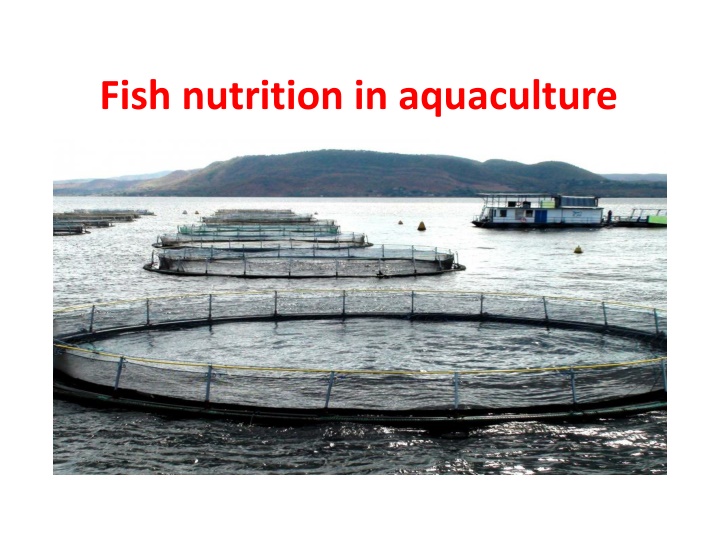 fish nutrition in aquaculture n.w