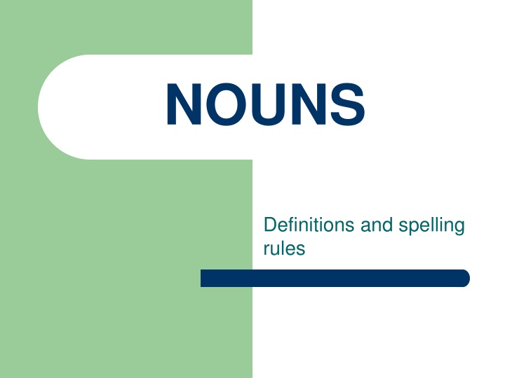 Nouns and Plural Nouns