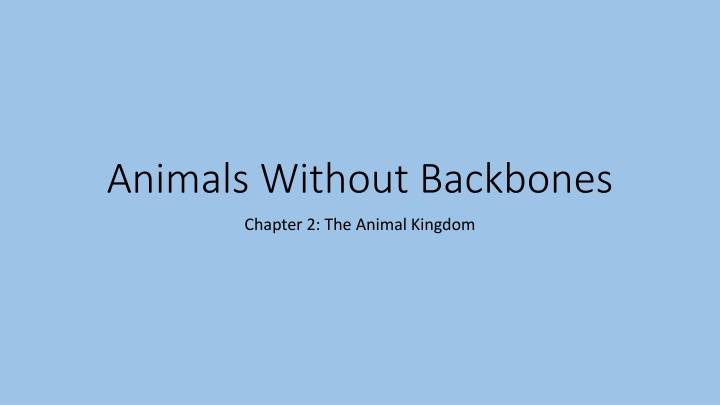 animals without backbones n.w