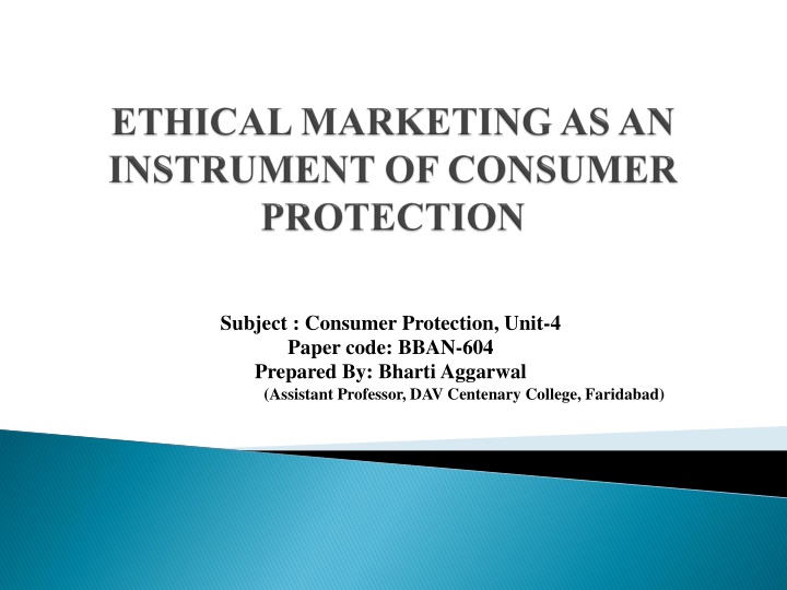 Ethics in Consumer Protection: Safeguarding Buyers and Ensuring Fair Practices