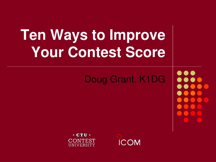 ten ways to improve your contest score n.w