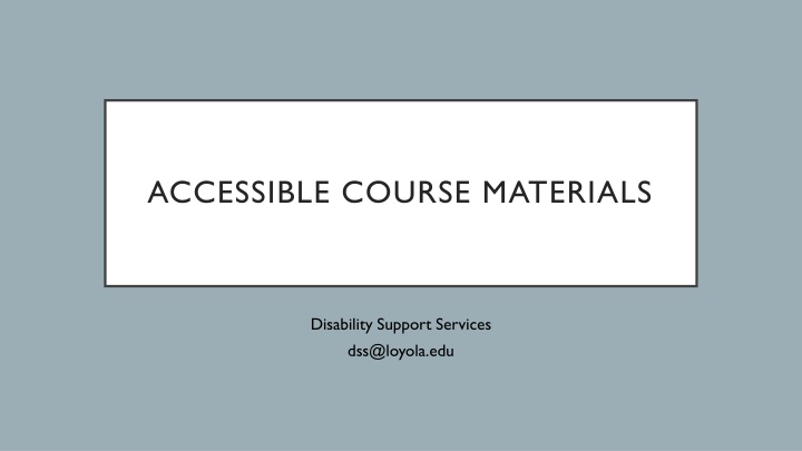 accessible course materials n.w
