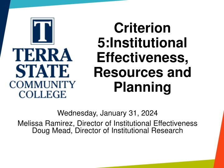 criterion 5 institutional effectiveness resources n.w
