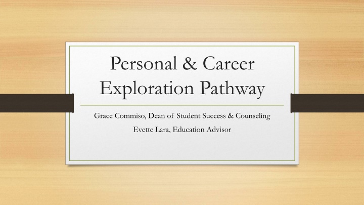 personal career exploration pathway n.w