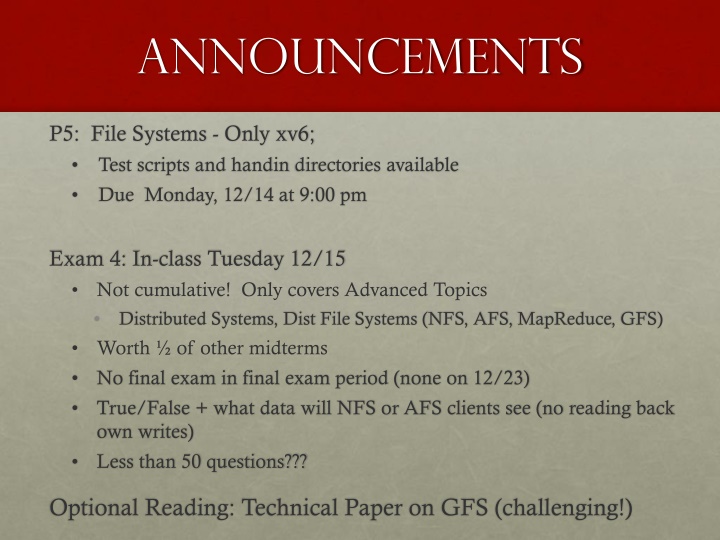 announcements n.w