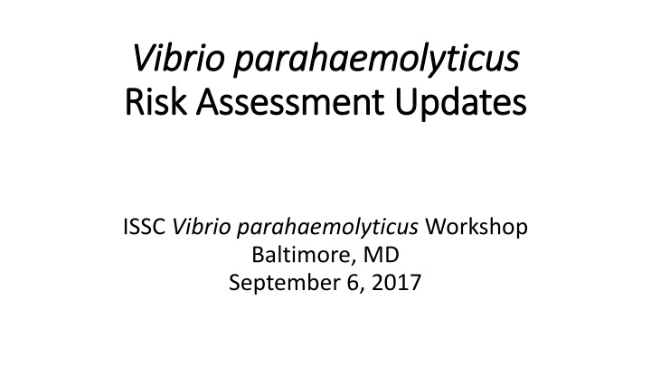 vibrio parahaemolyticus vibrio parahaemolyticus n.w
