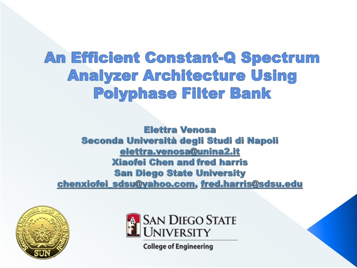 an efficient constant q spectrum analyzer n.w