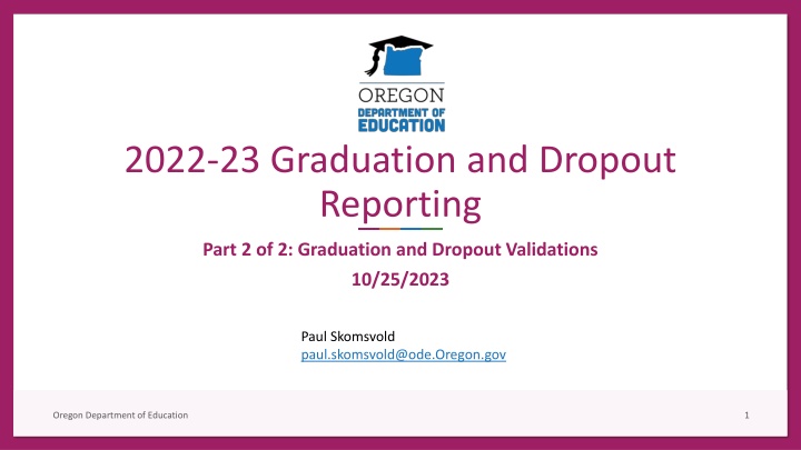 2022 23 graduation and dropout reporting n.w