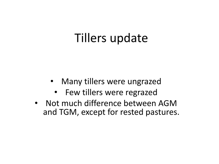 tillers update n.w
