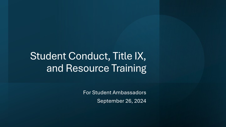 student conduct title ix and resource training n.w