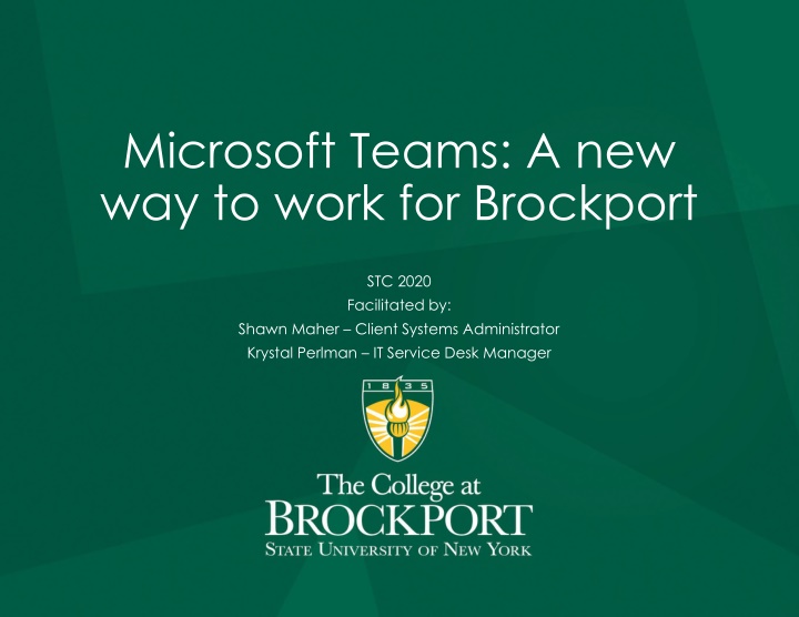 microsoft teams a new way to work for brockport n.w