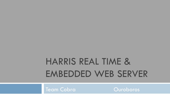 harris real time embedded web server n.w