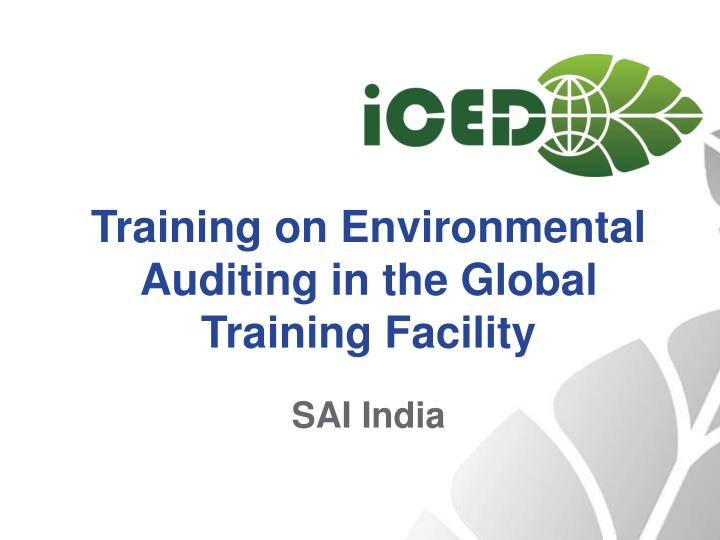 training on environmental auditing in the global n.w