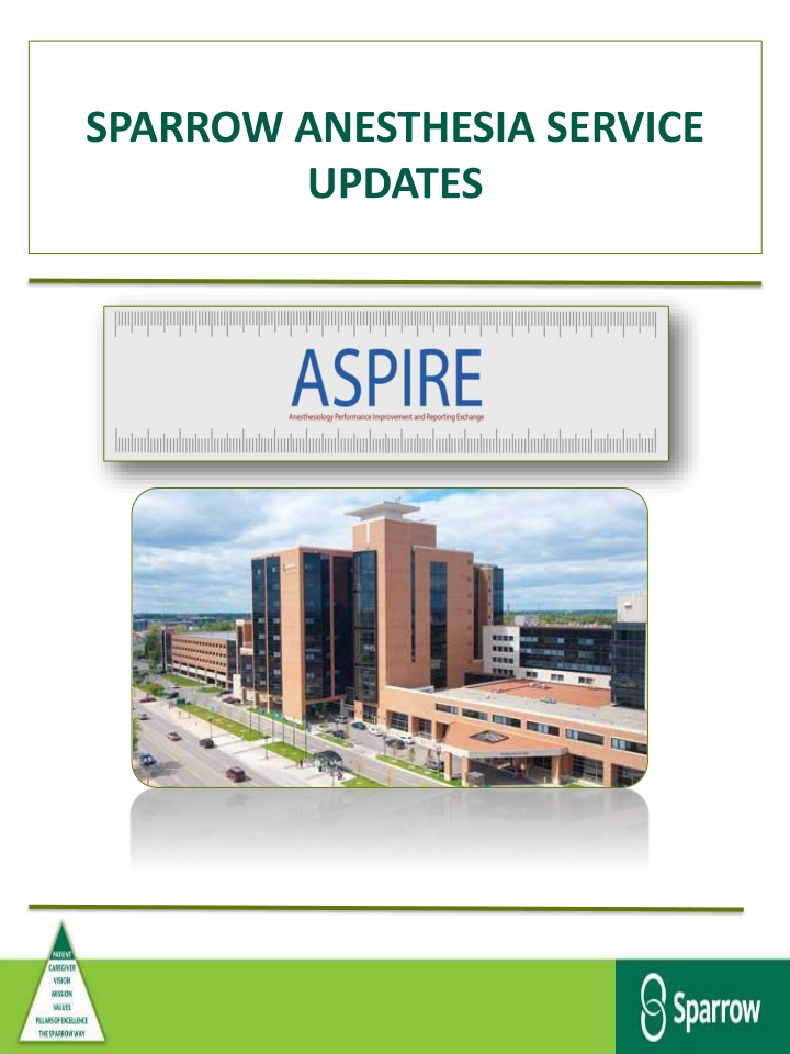 sparrow anesthesia service updates n.w