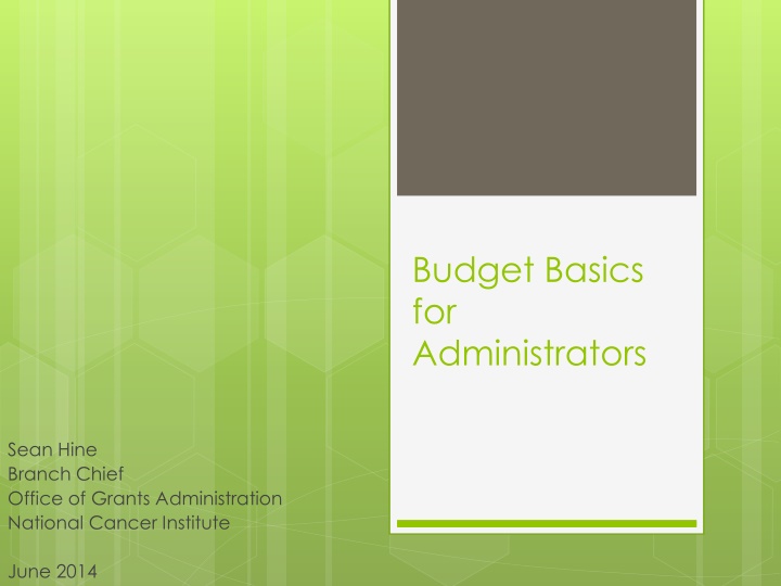 budget basics for administrators n.w