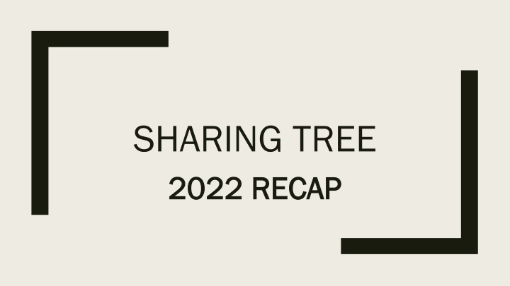 sharing tree 2022 recap 2022 recap n.w