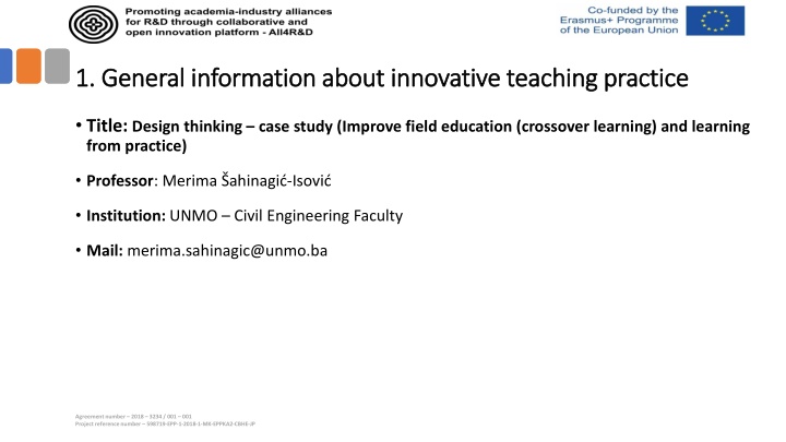 1 general information about innovative teaching n.w