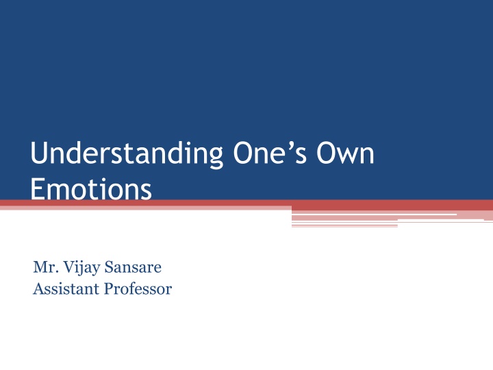 understanding one s own emotions n.w