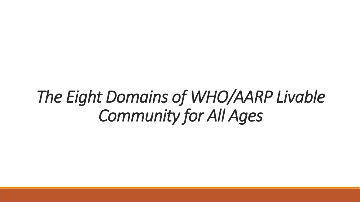 the eight domains the eight domains of community n.w