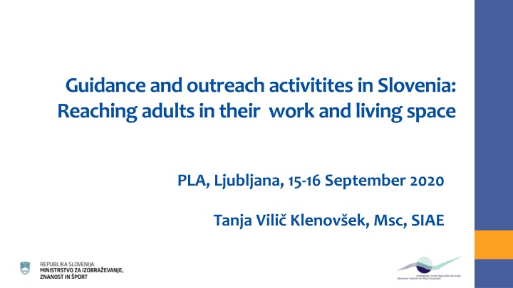 guidanceandoutreachactivititesin slovenia n.w