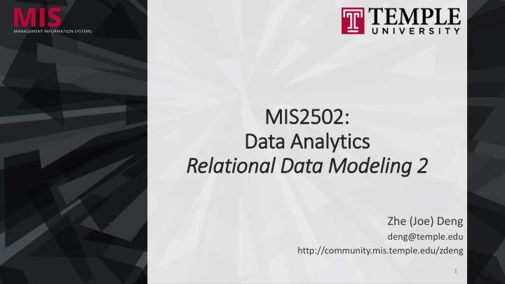 mis2502 mis2502 data analytics data analytics n.w