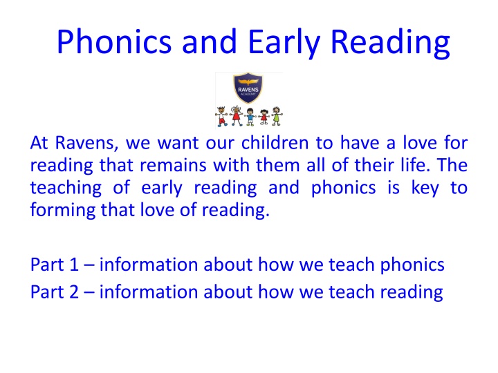 phonics and early reading n.w