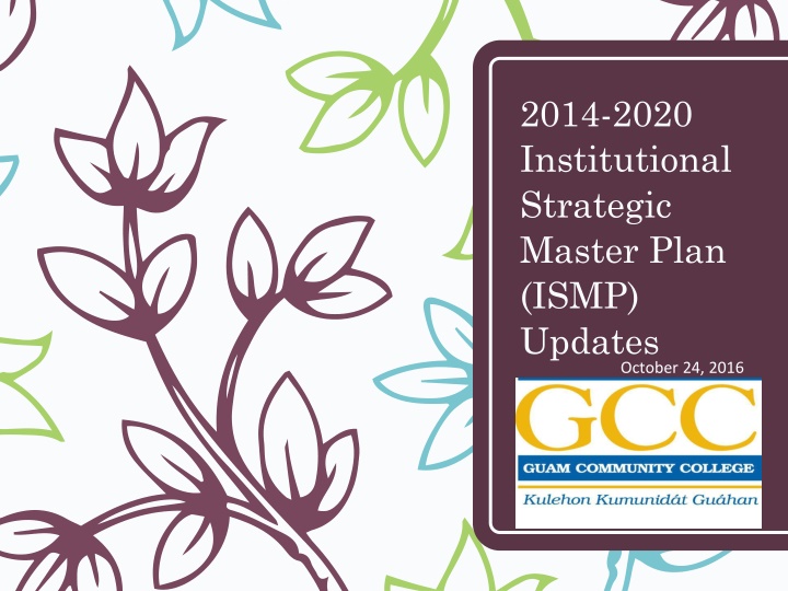 2014 2020 institutional strategic master plan n.w