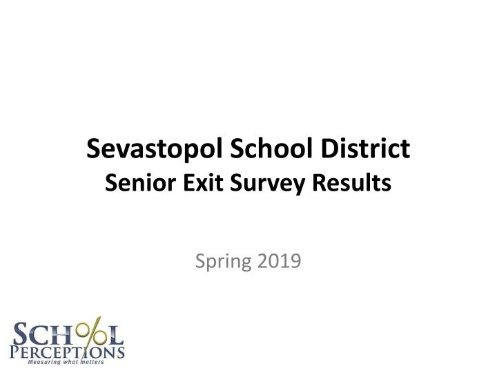 Sevastopol School District Senior Exit Survey Results