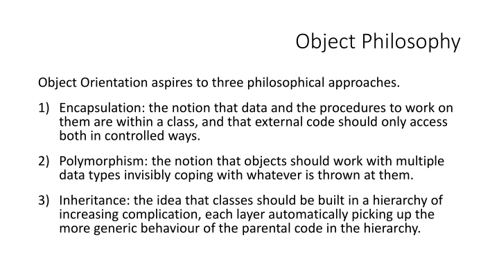 object philosophy n.w