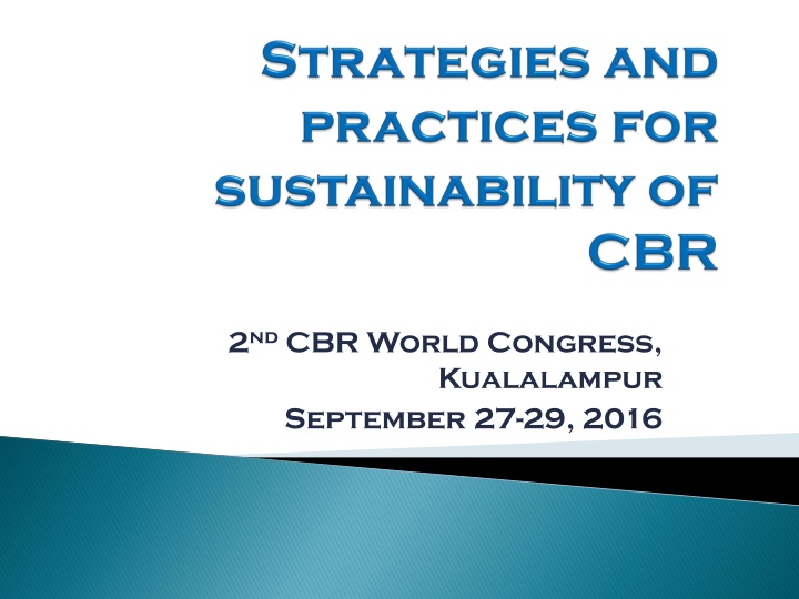 2 nd cbr world congress kualalampur september n.w