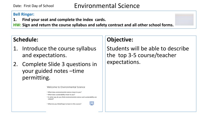 environmental science n.w