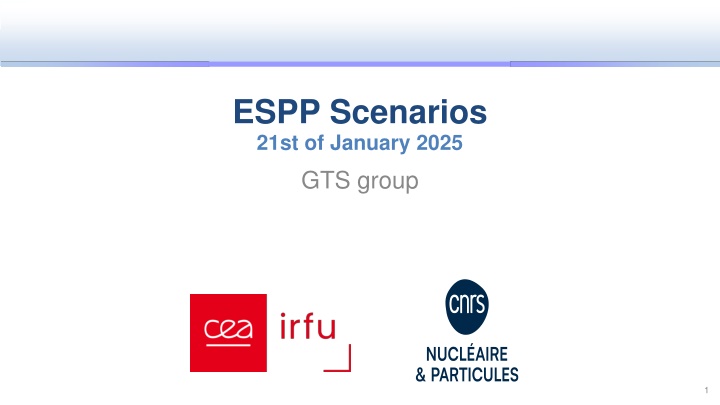 espp scenarios 21st of january 2025 gts group n.w