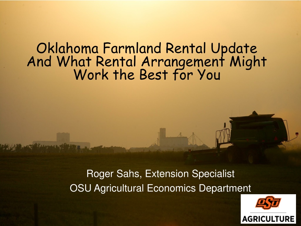 oklahoma farmland rental update and what rental n.w