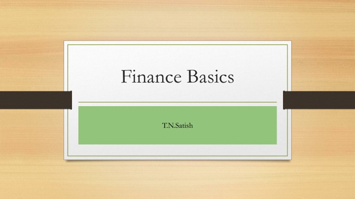 finance basics n.w